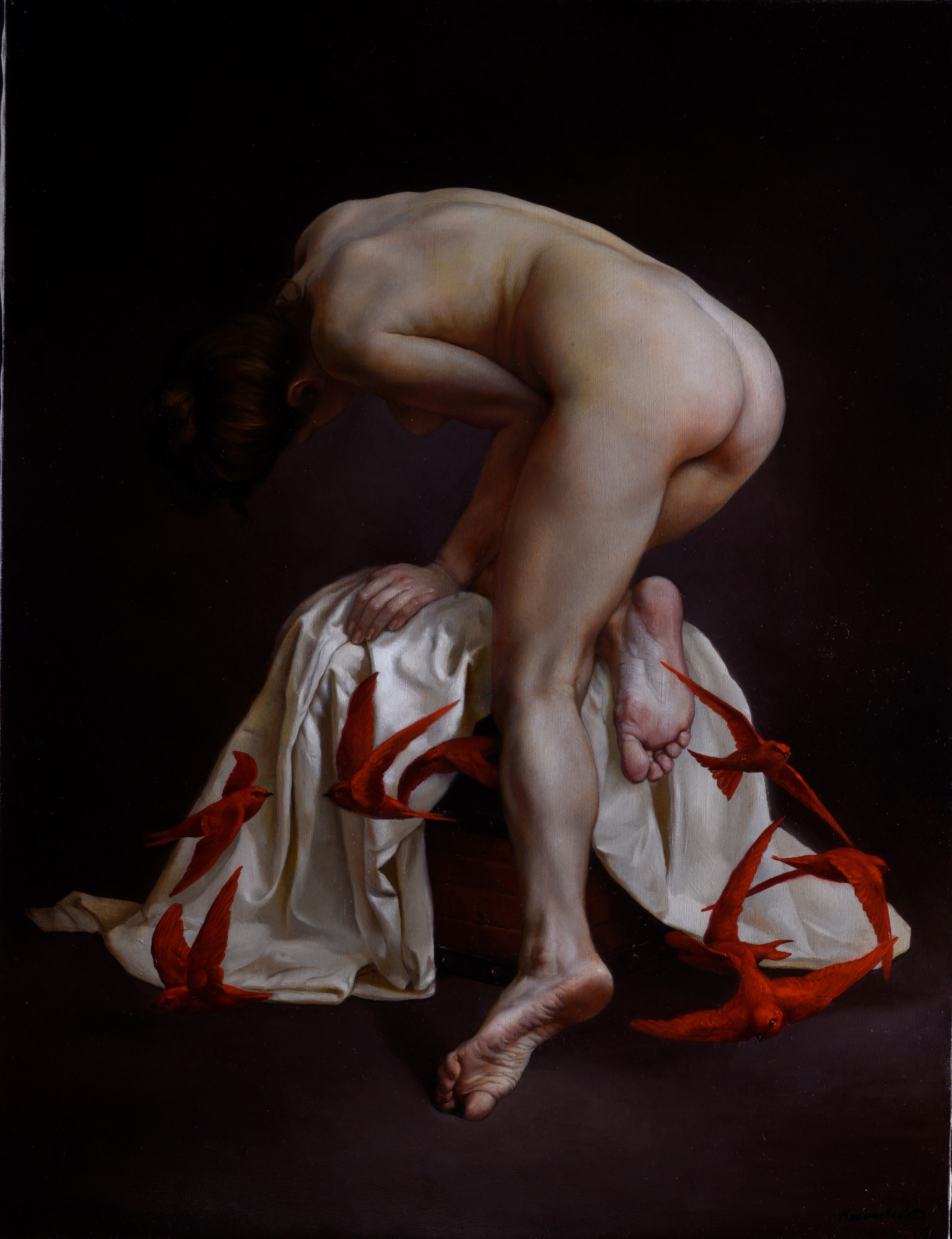 WHITE OR RED, 65x50cm, 2018
